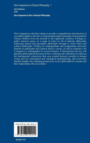 Produktbild: Dao Companion to Neo-Confucian Philosophy