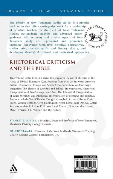 Produktbild: Rhetorical Criticism and the Bible