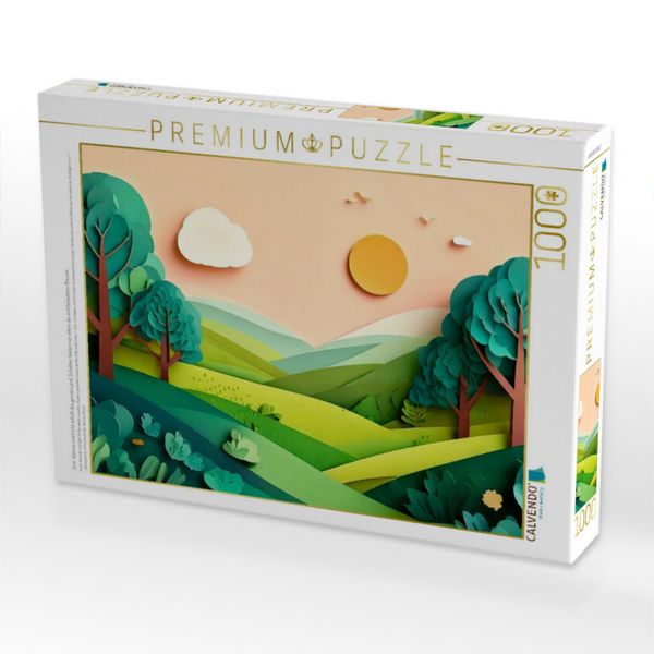 Produktbild: CALVENDO Puzzle Juni: W&auml;rme und Licht erf&uuml;llt das ganze Land, Schatten bieten vor allem die voll belaubten B&auml;ume. | 1000 Teile Lege-Gr&ouml;&szlig;e 64x48cm Foto-Puzzle f&uuml;r gl&uuml;ckliche Stunden