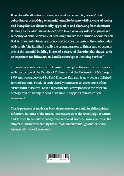 Produktbild: The Importance of Myth for a New Human Science