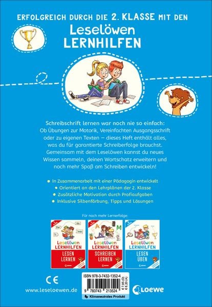 Produktbild: Lesel&ouml;wen Lernhilfen - Schreibschrift lernen - 2. Klasse