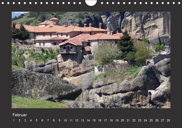 Produktbild: Meteora-Kl&ouml;ster in Griechenland (Wandkalender immerw&auml;hrend DIN A4 quer)