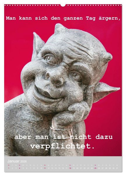 Produktbild: Lebensfreude in harten Zeiten (Wandkalender 2026 DIN A2 hoch), CALVENDO Monatskalender