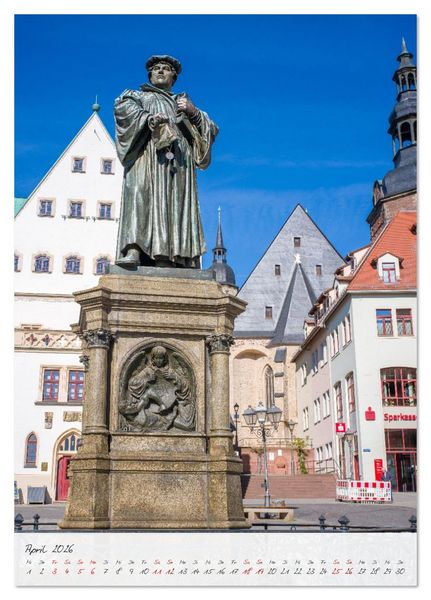 Produktbild: Lutherstadt Eisleben - Geburts- und Sterbeort des gro&szlig;en Reformators (Tischkalender 2026 DIN A5 hoch), CALVENDO Monatskalender
