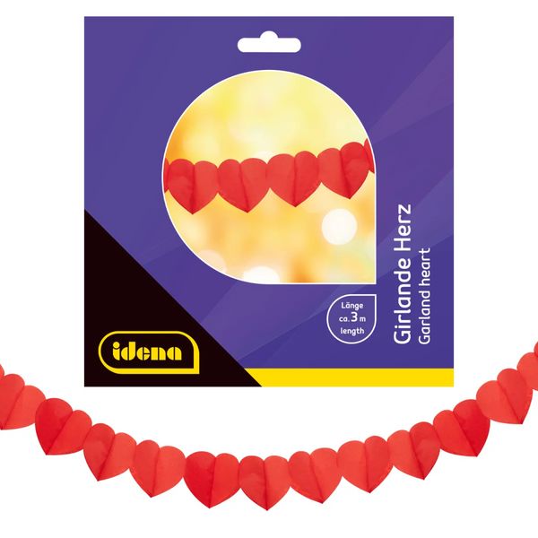 Produktbild: Idena Girlande Herz 3m 17,8x16,5cm