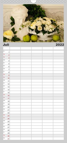 Produktbild: Familienplaner Raum f&uuml;r Blumen (Wandkalender 2022 , 21 cm x 45 cm, hoch)