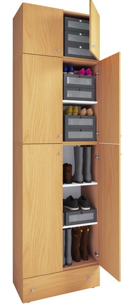 Produktbild: XXL Schuhschrank Kleiderschrank Schrank Lona 5f AS