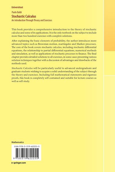 Produktbild: Stochastic Calculus