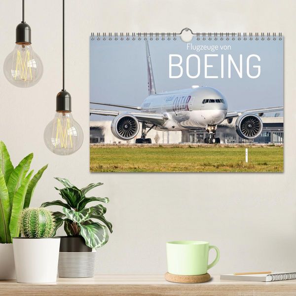 Produktbild: Flugzeuge von Boeing (Wandkalender 2026 DIN A4 quer), CALVENDO Monatskalender