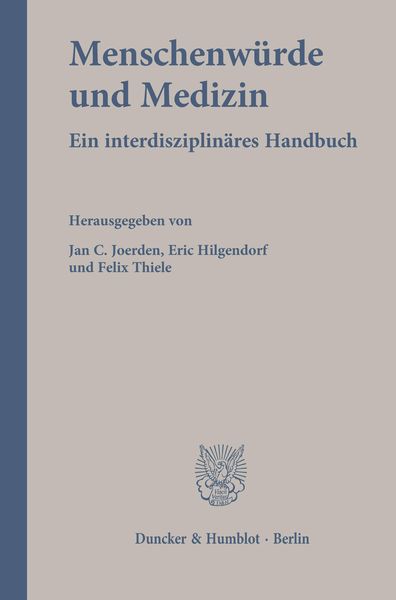 Produktbild: Menschenw&uuml;rde und Medizin.