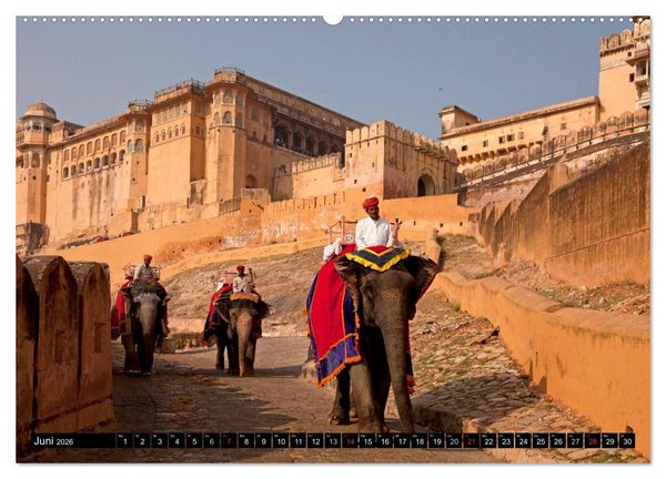 Produktbild: Indien - das goldene Dreieck, Delhi-Agra-Jaipur (Wandkalender 2026 DIN A2 quer), CALVENDO Monatskalender