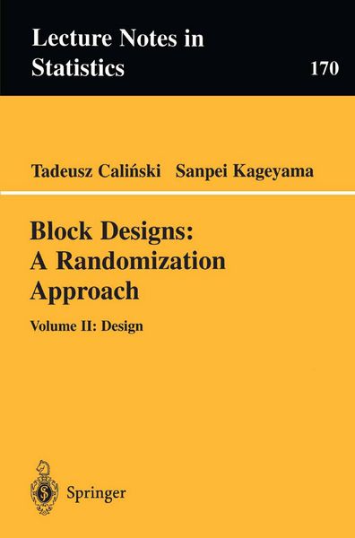 Produktbild: Block Designs: A Randomization Approach