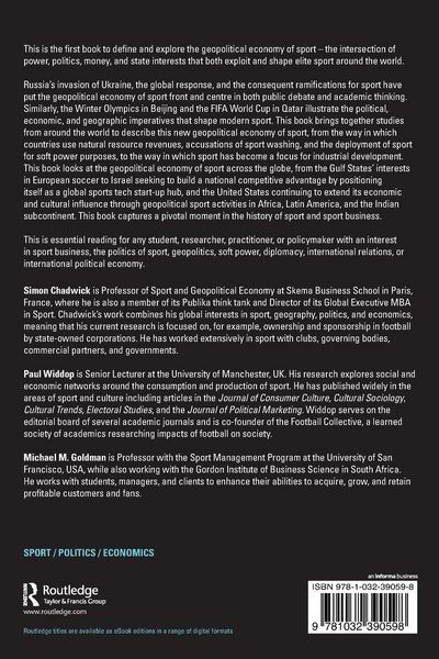 Produktbild: The Geopolitical Economy of Sport