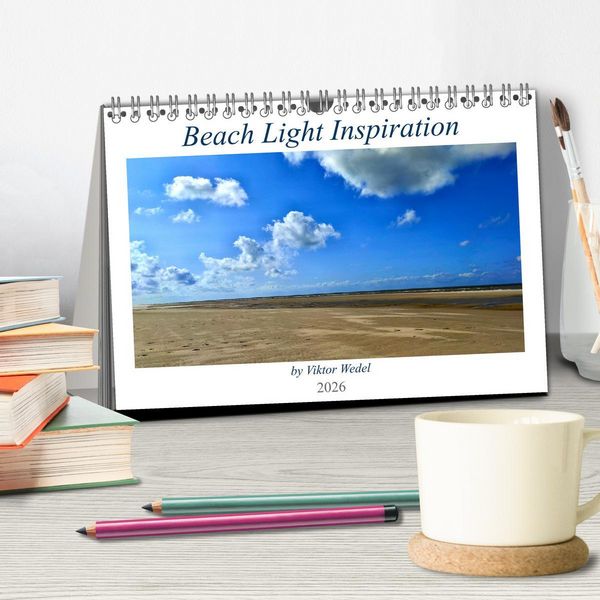 Produktbild: Beach Light Inspiration (Tischkalender 2026 DIN A5 quer), CALVENDO Monatskalender