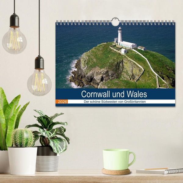 Produktbild: Cornwall und Wales (Wandkalender 2026 DIN A4 quer), CALVENDO Monatskalender