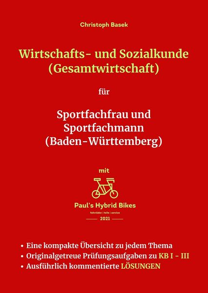 Produktbild: Wirtschafts- und Sozialkunde (Gesamtwirtschaft) f&uuml;r Sportfachfrau und Sportfachmann (Baden-W&uuml;rttemberg)