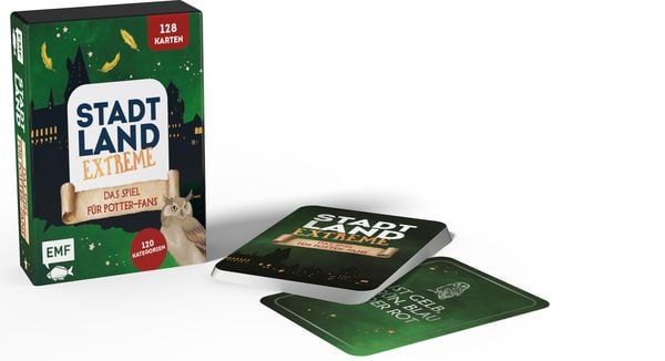 Produktbild: Kartenspiel: Stadt, Land, Extreme &ndash; Das inoffizielle Spiel f&uuml;r Harry Potter-Fans mit 128 Karten