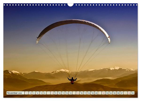 Produktbild: Freiheit und Abenteuer - Paragliding (Wandkalender 2026 DIN A3 quer), CALVENDO Monatskalender
