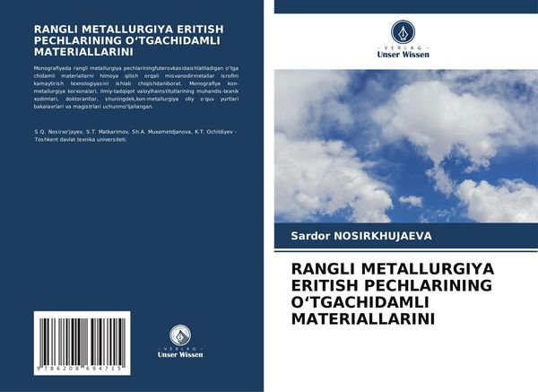 Produktbild: Rangli Metallurgiya Eritish Pechlarining O&iquest;tgachidamli Materiallarini