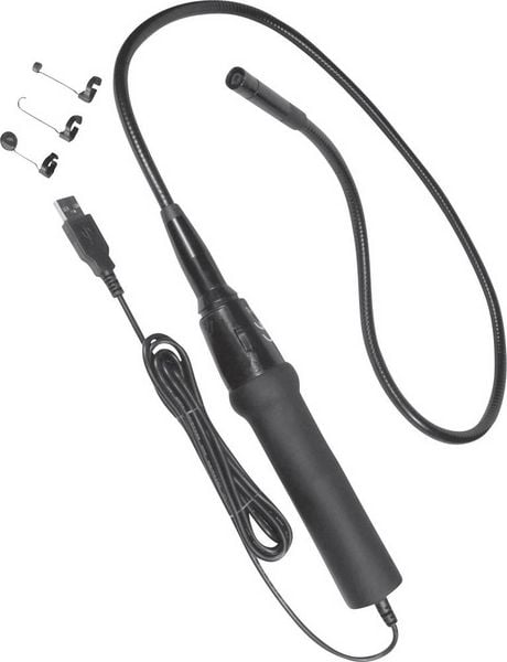 Produktbild: USB-Endoskop VOLTCRAFT BS-18HD/USB Sonden-&Oslash;: 8 mm Sonden-L&auml;nge: 88 cm Fokussierung, LED-Beleuchtung