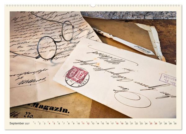 Produktbild: Handschriftlich (Wandkalender 2027 DIN A2 quer), CALVENDO Monatskalender