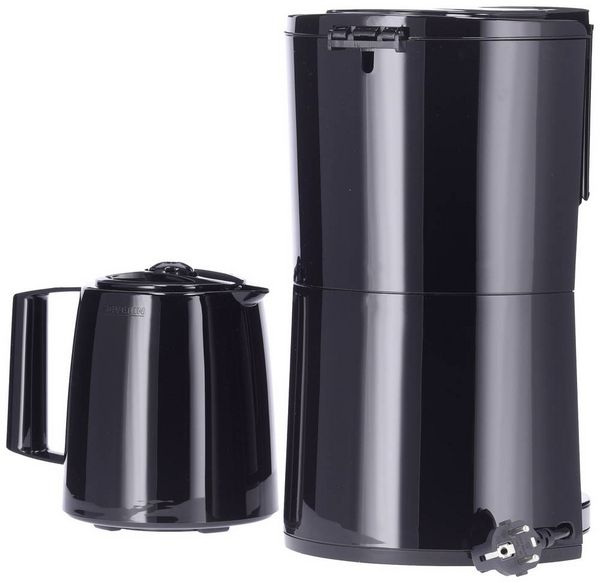 Produktbild: Severin KA 9308 Kaffeemaschine Edelstahl (geb&uuml;rstet), Schwarz Fassungsverm&ouml;gen Tassen=8 Isolierkanne