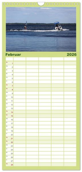 Produktbild: Familienplaner 2026 - Arcachon Bordeaux Cap Ferret mit 5 Spalten (Wandkalender, 21 x 45 cm) CALVENDO