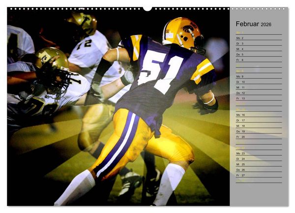 Produktbild: HEROES - American Football (hochwertiger Premium Wandkalender 2026 DIN A2 quer), Kunstdruck in Hochglanz
