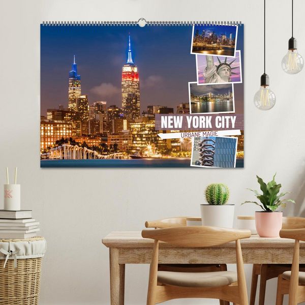 Produktbild: NEW YORK CITY Urbane Magie (Wandkalender 2026 DIN A2 quer), CALVENDO Monatskalender