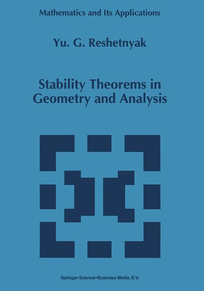 Produktbild: Stability Theorems in Geometry and Analysis