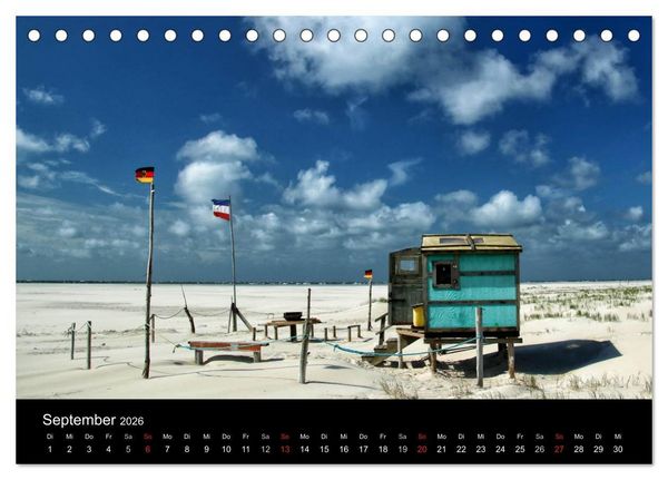 Produktbild: Amrum, Perle der Nordsee (Tischkalender 2026 DIN A5 quer), CALVENDO Monatskalender