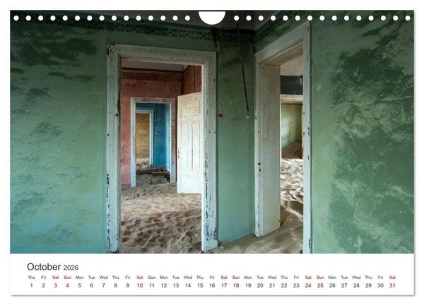 Produktbild: Kolmanskop Sand storm in town (Wall Calendar 2026 DIN A4 landscape), CALVENDO 12 Month Wall Calendar