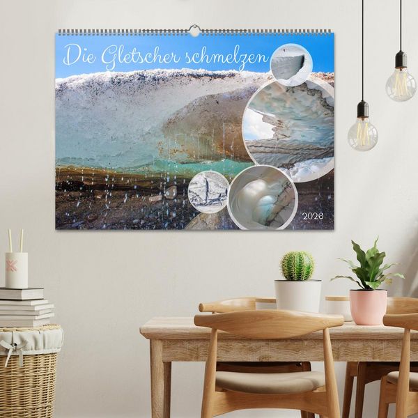 Produktbild: Die Gletscher schmelzen (Wandkalender 2026 DIN A2 quer), CALVENDO Monatskalender