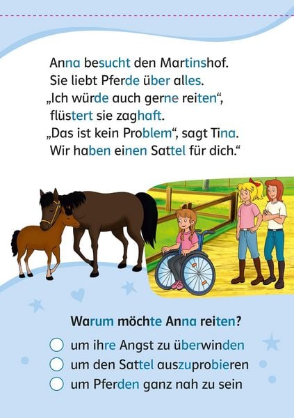 Produktbild: Lesefuchs Bibi & Tina: Leser&auml;tsel Lesestufe 1, Band 1