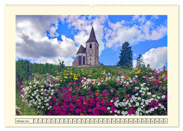 Produktbild: Elsass - Immer eine Reise wert (Wandkalender 2026 DIN A2 quer), CALVENDO Monatskalender