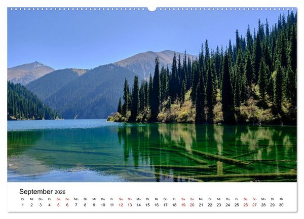 Produktbild: Zentralasien - Entlang der alten Seidenstra&szlig;e (hochwertiger Premium Wandkalender 2026 DIN A2 quer), Kunstdruck in Hochglanz