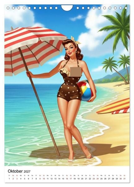 Produktbild: Charme & Kurven: Die Pin-ups der Golden 50s (Wandkalender 2027 DIN A4 hoch), CALVENDO Monatskalender