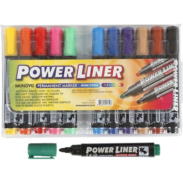 Creativ Company Power Liner, Strichstärke 1,5-3 mm, 12er Set