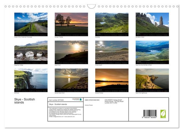 Produktbild: Skye - Scottish islands (Wall Calendar 2026 DIN A3 landscape), CALVENDO 12 Month Wall Calendar