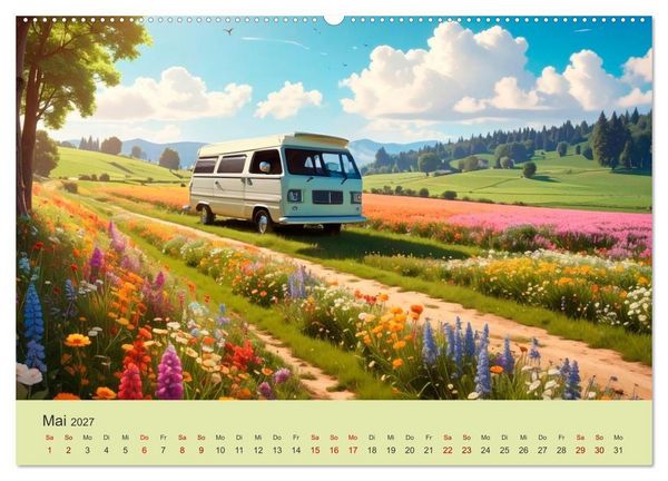 Produktbild: Vanlife Ein Leben auf der Stra&szlig;e (Wandkalender 2027 DIN A2 quer), CALVENDO Monatskalender