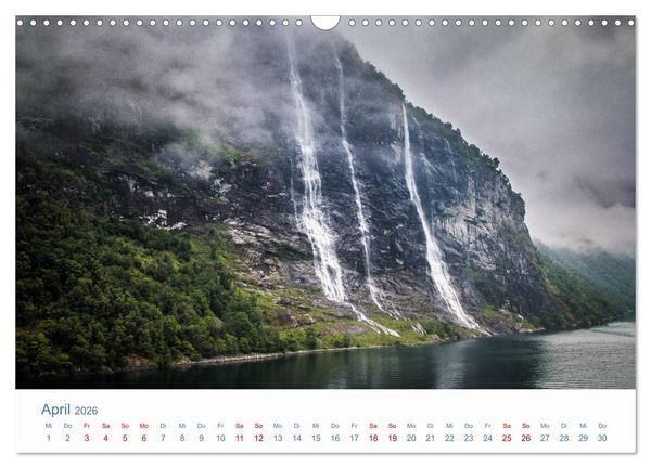 Produktbild: Nordkapp - Norwegens K&uuml;stenlandschaft (Wandkalender 2026 DIN A3 quer), CALVENDO Monatskalender