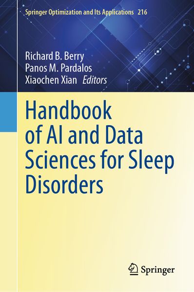 Produktbild: Handbook of AI and Data Sciences for Sleep Disorders