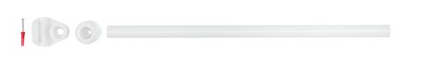 Produktbild: Deckenst&uuml;tze f&uuml;r Duschstange Wei&szlig; 57 cm, f&uuml;r Stangen mit &Oslash; 2 / 2,5 cm