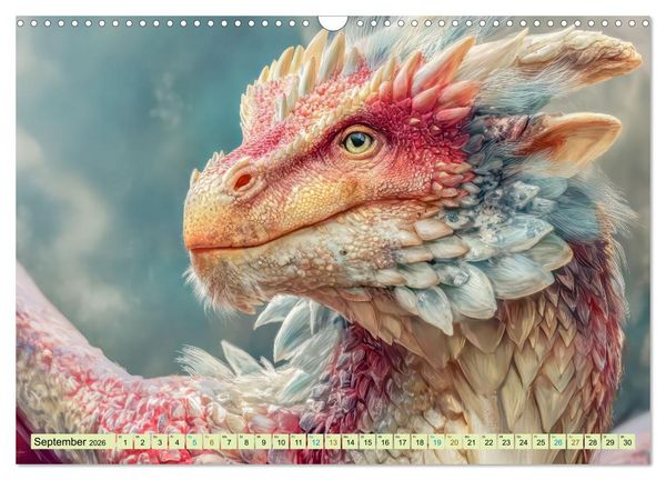 Produktbild: Ewige Drachenliebe - Eine zeitlose Faszination (Wandkalender 2026 DIN A3 quer), CALVENDO Monatskalender