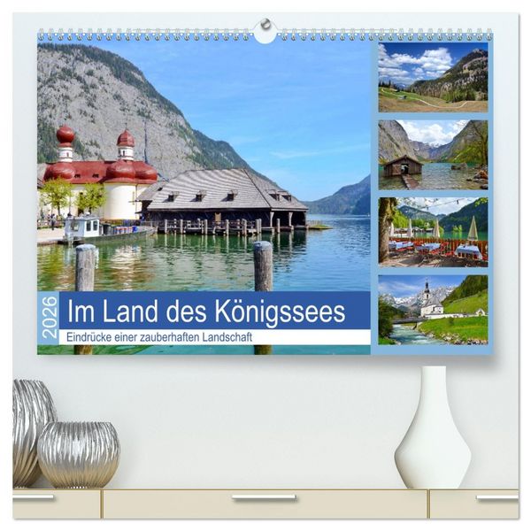 Im Land des Königssees (hochwertiger Premium Wandkalender 2026 DIN A2 quer), Kunstdruck in Hochglanz
