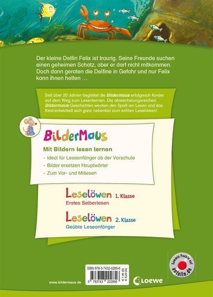 Produktbild: Bildermaus - Der kleine Delfin auf Schatzsuche