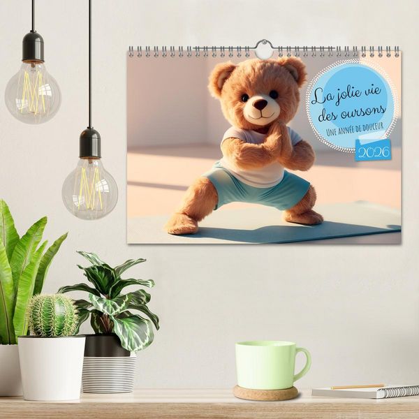 Produktbild: La jolie vie des oursons - Une ann&eacute;e de douceur (Calendrier mural 2026 DIN A4 vertical), CALVENDO calendrier mensuel