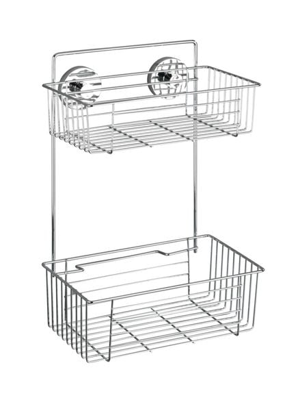 Vacuum-Loc Wandregal 2 Etagen Mod. Bari, Befestigen ohne bohren