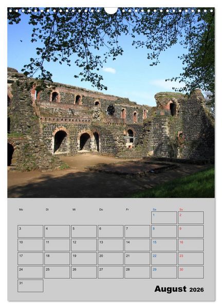 Produktbild: D&uuml;sseldorfer Burgen und Schl&ouml;sser (Wandkalender 2026 DIN A3 hoch), CALVENDO Monatskalender