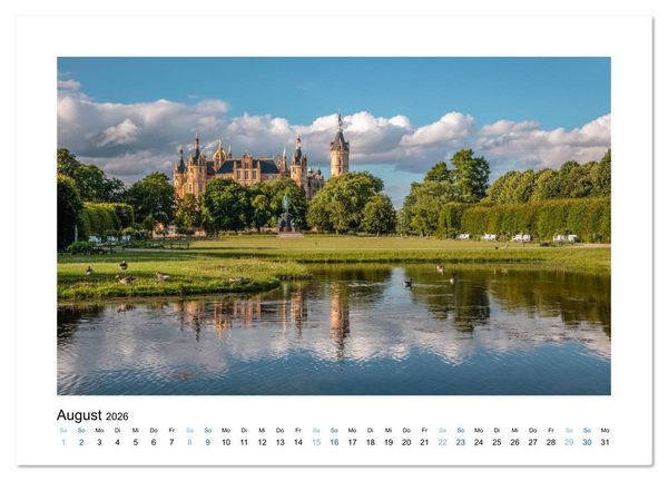 Produktbild: Wundersch&ouml;nes Mecklenburg-Vorpommern (Wandkalender 2026 DIN A3 quer), CALVENDO Monatskalender